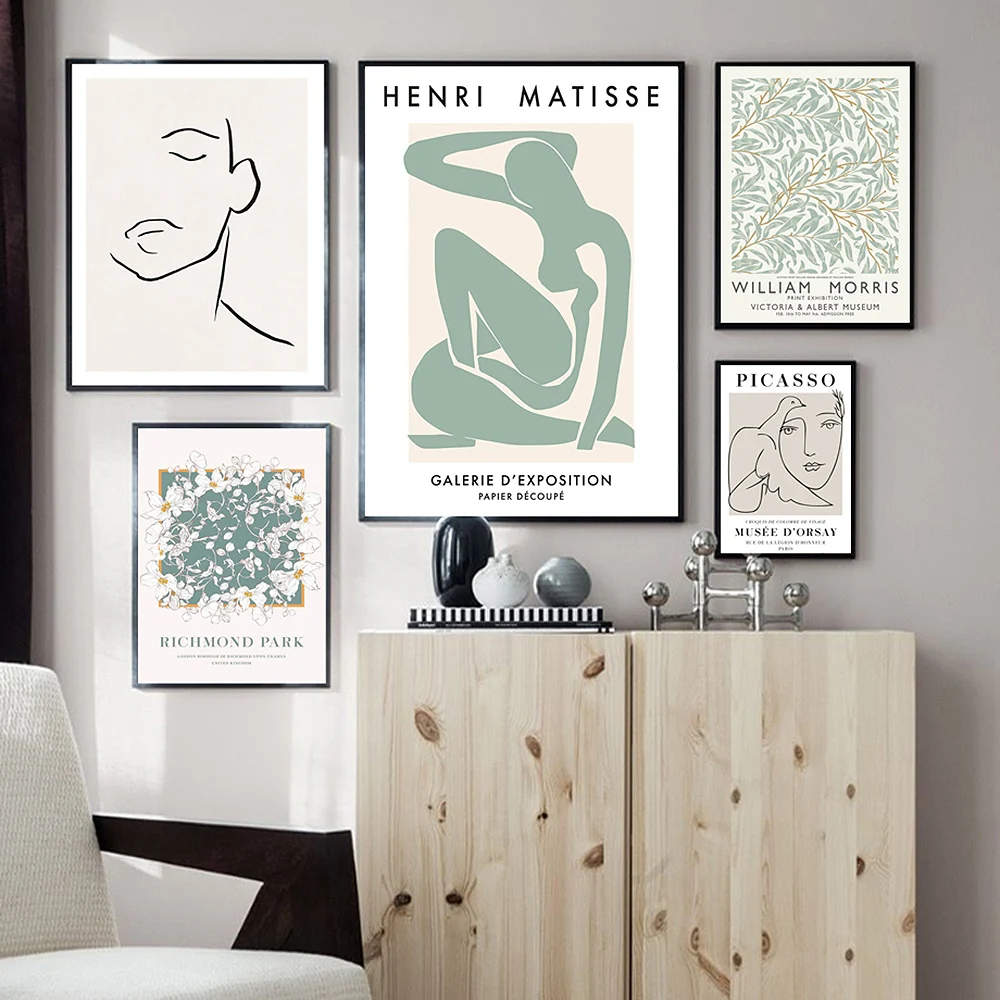Nordic Picasso Matisse William Morris Canvas Painting Posters And Prints Abstract Line Plant Wall Art Pictures Living Room Decor
Nordic Picasso Matisse William Morris Canvas Painting Posters And Prints Abstract Line Plant Wall Art Pictures Living Room Decor