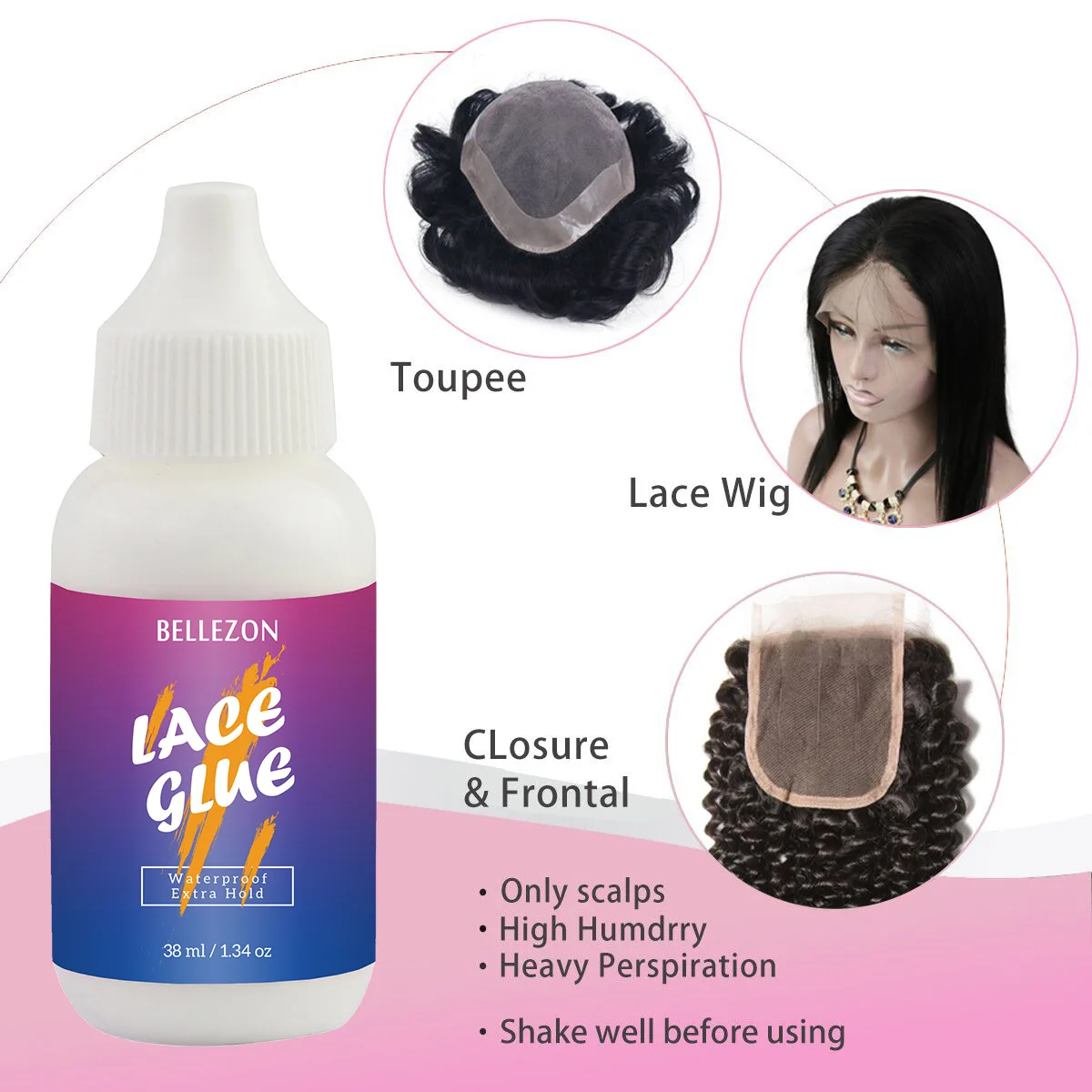38ml Lace wig glue Wig headgear glue lace glue bonding wig hair block for hair products
38ml Lace wig glue Wig headgear glue lace glue bonding wig hair block for hair products