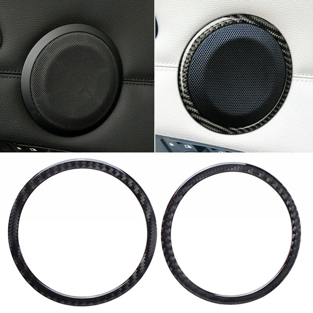 2pcs/set Car Carbon Fiber Door Speaker Audio Ring Cover Trim Interior Accessories For BMW 3-Series E90 E92 2005-12
2pcs/set Car Carbon Fiber Door Speaker Audio Ring Cover Trim Interior Accessories For BMW 3-Series E90 E92 2005-12