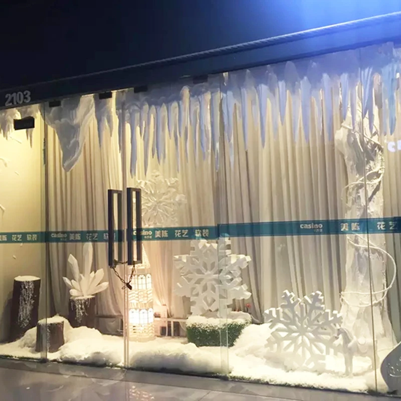 zq Winter Window Decorative Ornament Christmas Tree Icicle Scene Foam Snowflakes
zq Winter Window Decorative Ornament Christmas Tree Icicle Scene Foam Snowflakes