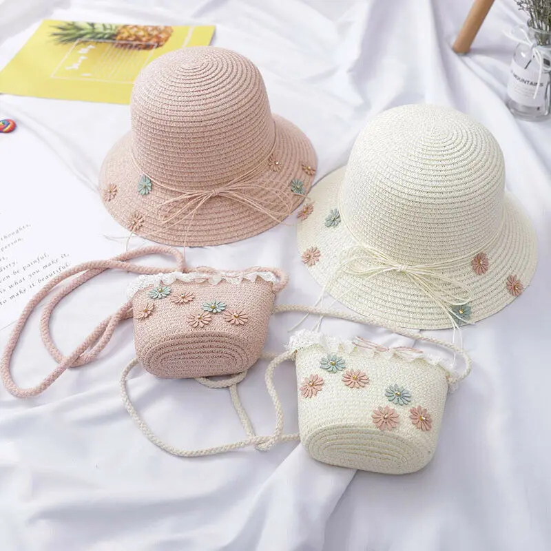 PUDCOCO Sweet Baby Kids Summer Beach Flowers Bucket Breathable Cap Straw Sun Hat+Straw Shoulder Bag Handbag
PUDCOCO Sweet Baby Kids Summer Beach Flowers Bucket Breathable Cap Straw Sun Hat+Straw Shoulder Bag Handbag