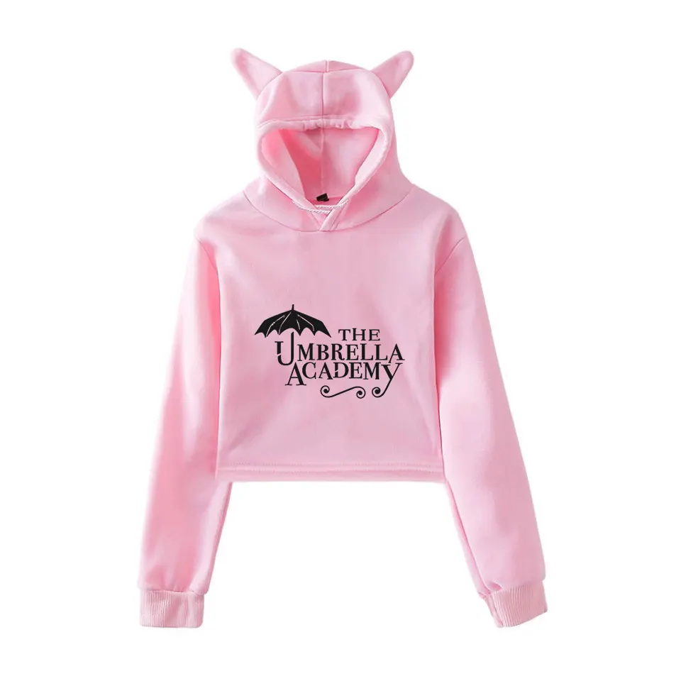 Hot TV series The Umbrella Academy Season 2 Cat Cropped Hoodies Women Long Sleeve Hooded Pullover Crop Tops 2021 Sexy Clothes 
Hot TV series The Umbrella Academy Season 2 Cat Cropped Hoodies Women Long Sleeve Hooded Pullover Crop Tops 2021 Sexy Clothes
