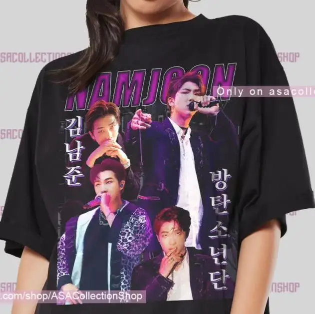 Kim Nam-joon Shirt Korean rapper Tee namjoon Tshirt 
Kim Nam-joon Shirt Korean rapper Tee namjoon Tshirt