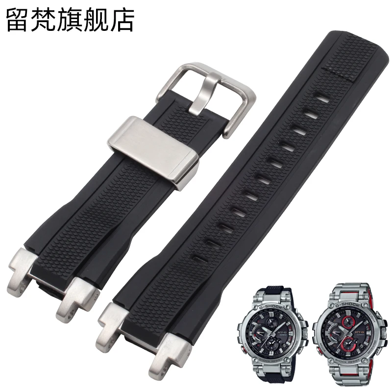 

Suitable for CASIO MTG-B1000 G1000 Watch Strap Black Red High Quality Silicon Rubber Watchband men's wrist watch band bracelet