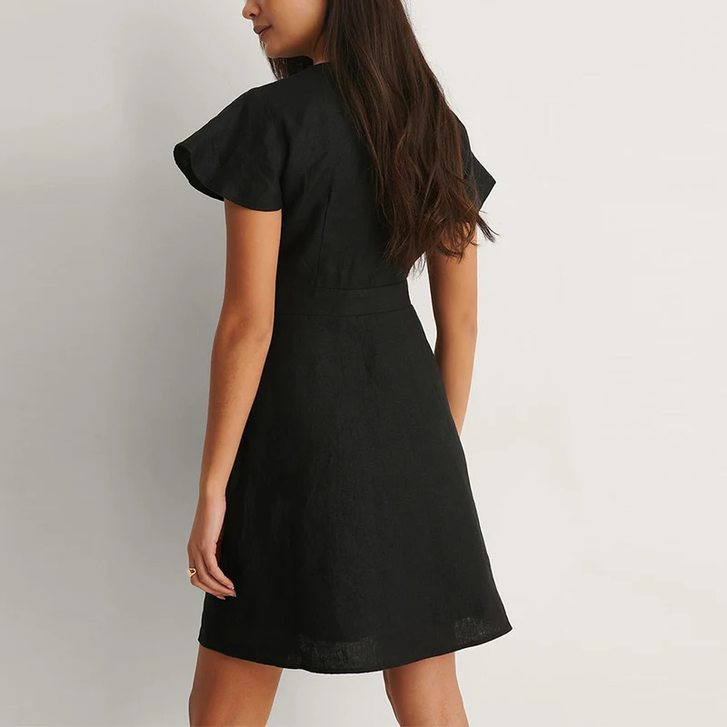V-neck Short Sleeve Mini Dresses Sexy Women Solid Color Lace Up Party Dress Fashion Deep Lady Sweet Vestido 2021 Summer New
V-neck Short Sleeve Mini Dresses Sexy Women Solid Color Lace Up Party Dress Fashion Deep Lady Sweet Vestido 2021 Summer New