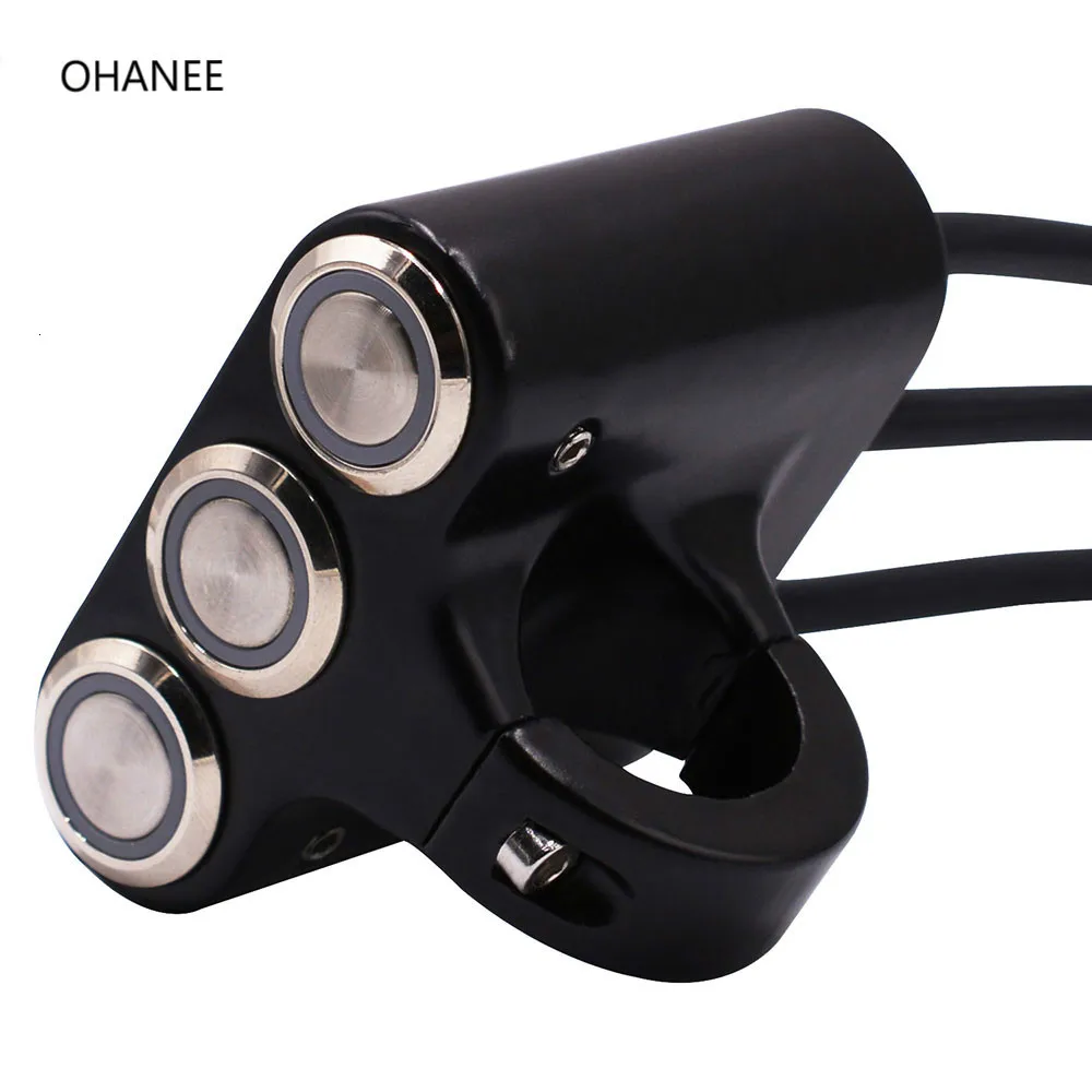 OHANEE Universal Handlebar Motorcycle Switches Fog Light Mount Horn Power Start Switch Aluminum With Indicator For Yamaha 
OHANEE Universal Handlebar Motorcycle Switches Fog Light Mount Horn Power Start Switch Aluminum With Indicator For Yamaha