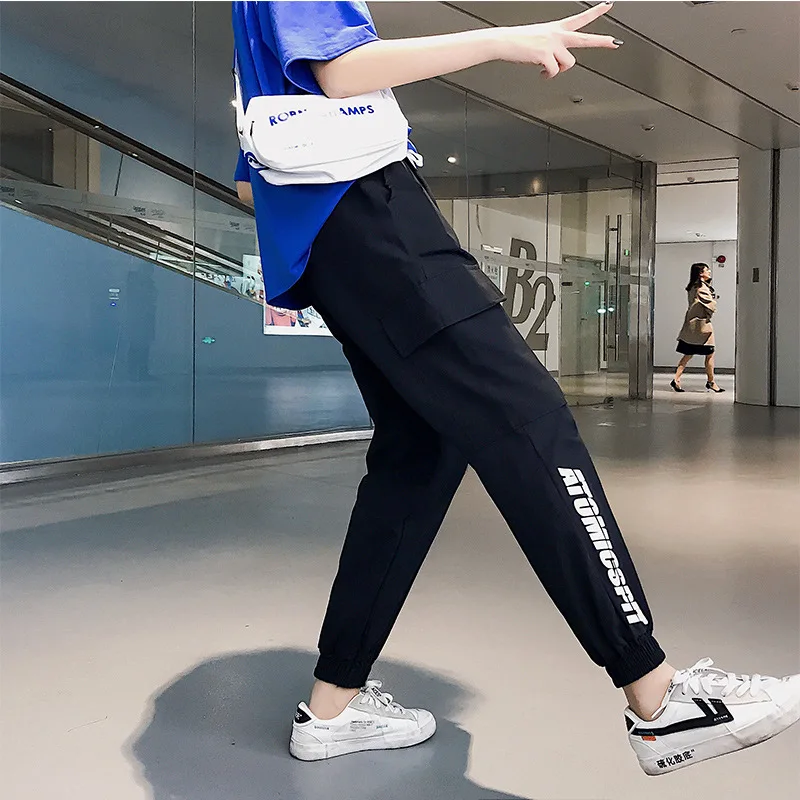Streetwear Nice Pants Nice Women Casual Joggers Black High Waist Loose Female Trousers Korean Style Lady Pants Capri 
Streetwear Nice Pants Nice Women Casual Joggers Black High Waist Loose Female Trousers Korean Style Lady Pants Capri