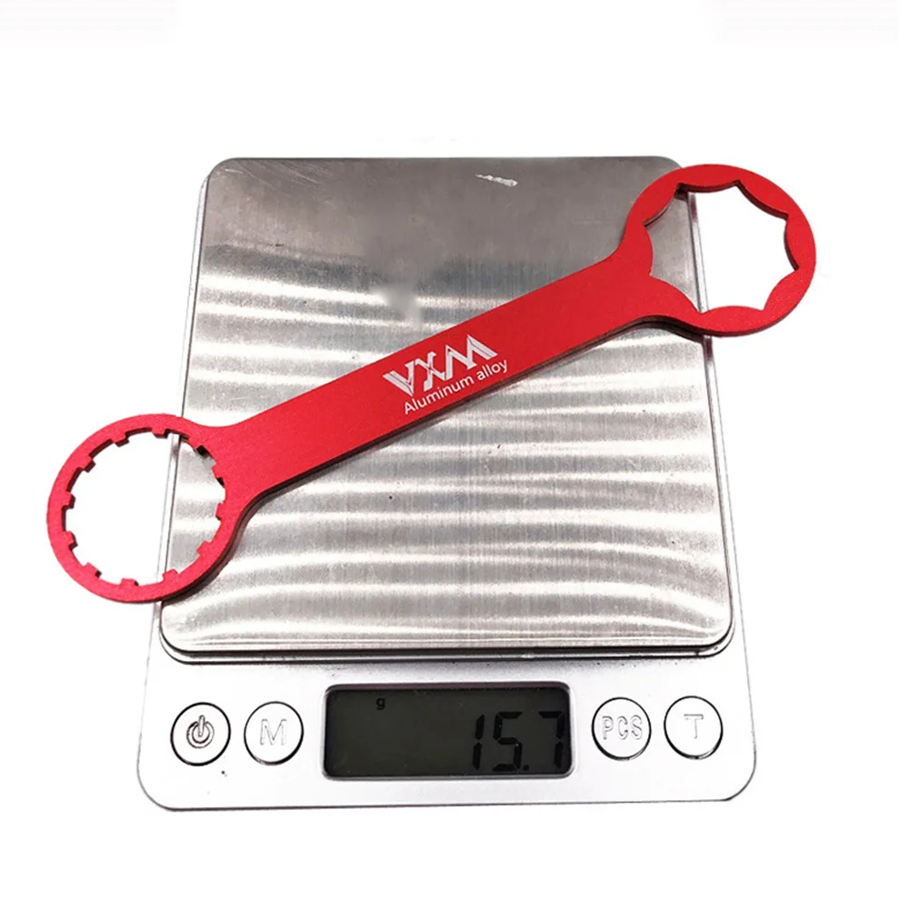 1pc 15.5cm Bike Fork Cover Disassembly Wrench Tool For SR Suntour XCR/RST/XCM Forks Aluminum Alloy Bicycle Repair Tool Black Red
1pc 15.5cm Bike Fork Cover Disassembly Wrench Tool For SR Suntour XCR/RST/XCM Forks Aluminum Alloy Bicycle Repair Tool Black Red