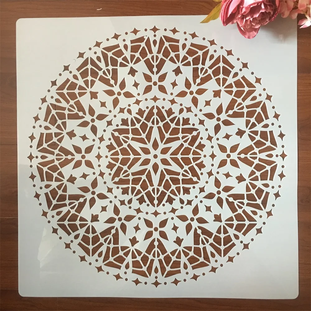 50*50cm Large Mandala Geometry Wheel DIY Layering Stencils Wall Painting Scrapbook Coloring Embossing Album Decorative Template
50*50cm Large Mandala Geometry Wheel DIY Layering Stencils Wall Painting Scrapbook Coloring Embossing Album Decorative Template