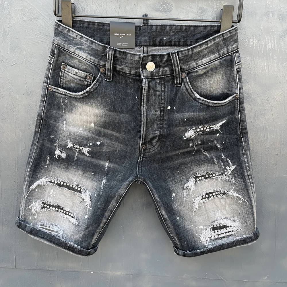 Original Dsquared2 Office Men Biker Ripped Biker Shorts Jeans Denim Trousers Skinny Jeans Pants Destroyed Stretchy-Black Pants
Original Dsquared2 Office Men Biker Ripped Biker Shorts Jeans Denim Trousers Skinny Jeans Pants Destroyed Stretchy-Black Pants