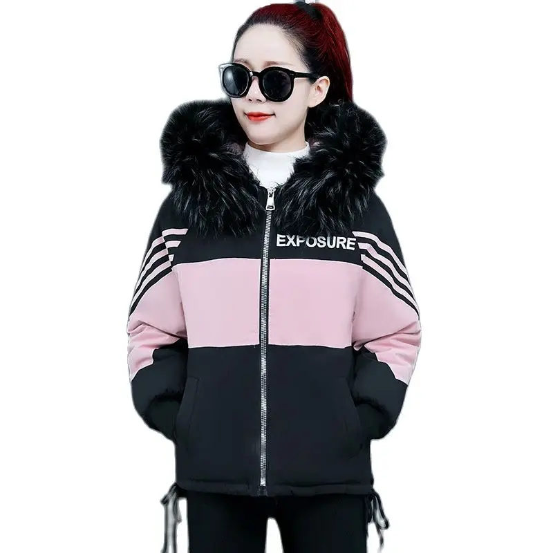 Women Winter Hooded Faux Fur Collar Contrast Color Windproof Midi Coat Puffer Jacket Cotton Padded Parkas Outwear Overcoat
Women Winter Hooded Faux Fur Collar Contrast Color Windproof Midi Coat Puffer Jacket Cotton Padded Parkas Outwear Overcoat