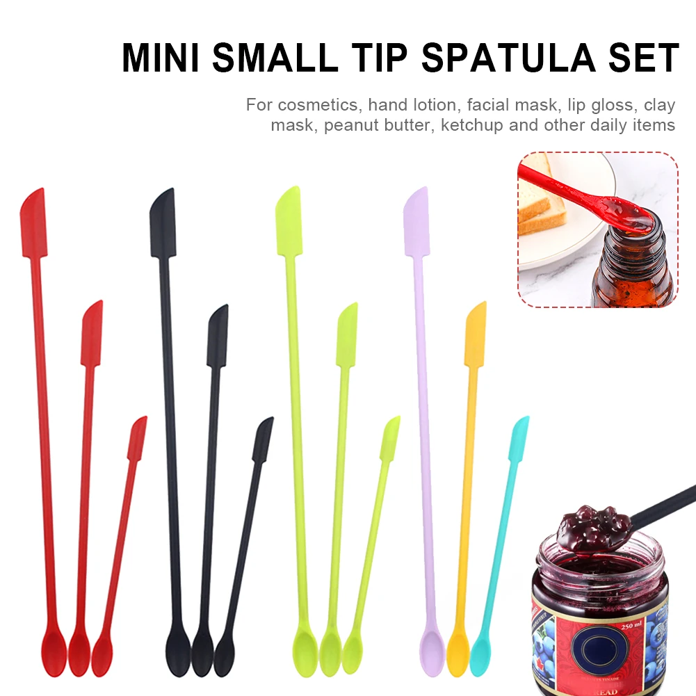 3Pcs Spatula Tool Set Mini Dual-Ended Silicone Scraper Beauty Spatula With Spoon For Kitchen Jars Butter Cream Cosmetic Bottles
3Pcs Spatula Tool Set Mini Dual-Ended Silicone Scraper Beauty Spatula With Spoon For Kitchen Jars Butter Cream Cosmetic Bottles