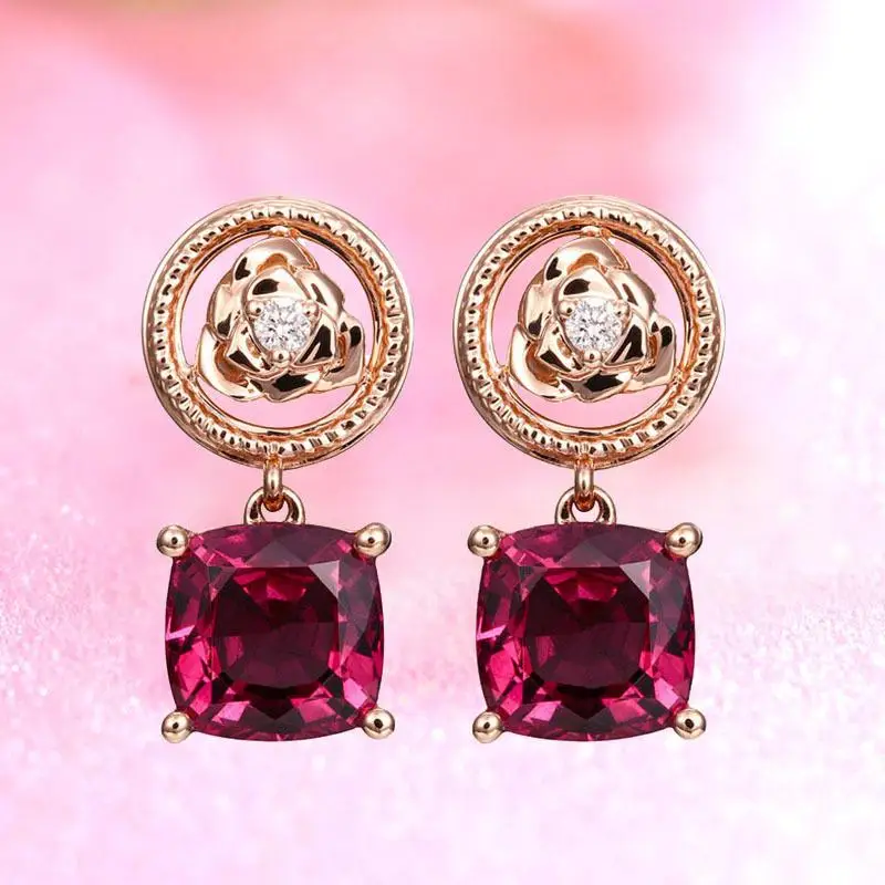 Korean Ruby 14K Rose Gold Peridot Earrings Bizuteria Ruby Gemstone Mystic Garnet Jewelry Drop Earring for Women Brinco Bizuteria
Korean Ruby 14K Rose Gold Peridot Earrings Bizuteria Ruby Gemstone Mystic Garnet Jewelry Drop Earring for Women Brinco Bizuteria