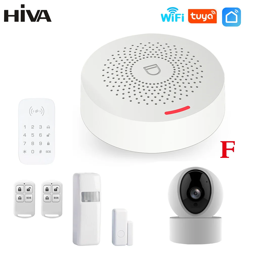 HIVA Wifi GSM Simply Safe Alarm System for Home Office work With Alexa Google Home with door and pir detector 
HIVA Wifi GSM Simply Safe Alarm System for Home Office work With Alexa Google Home with door and pir detector