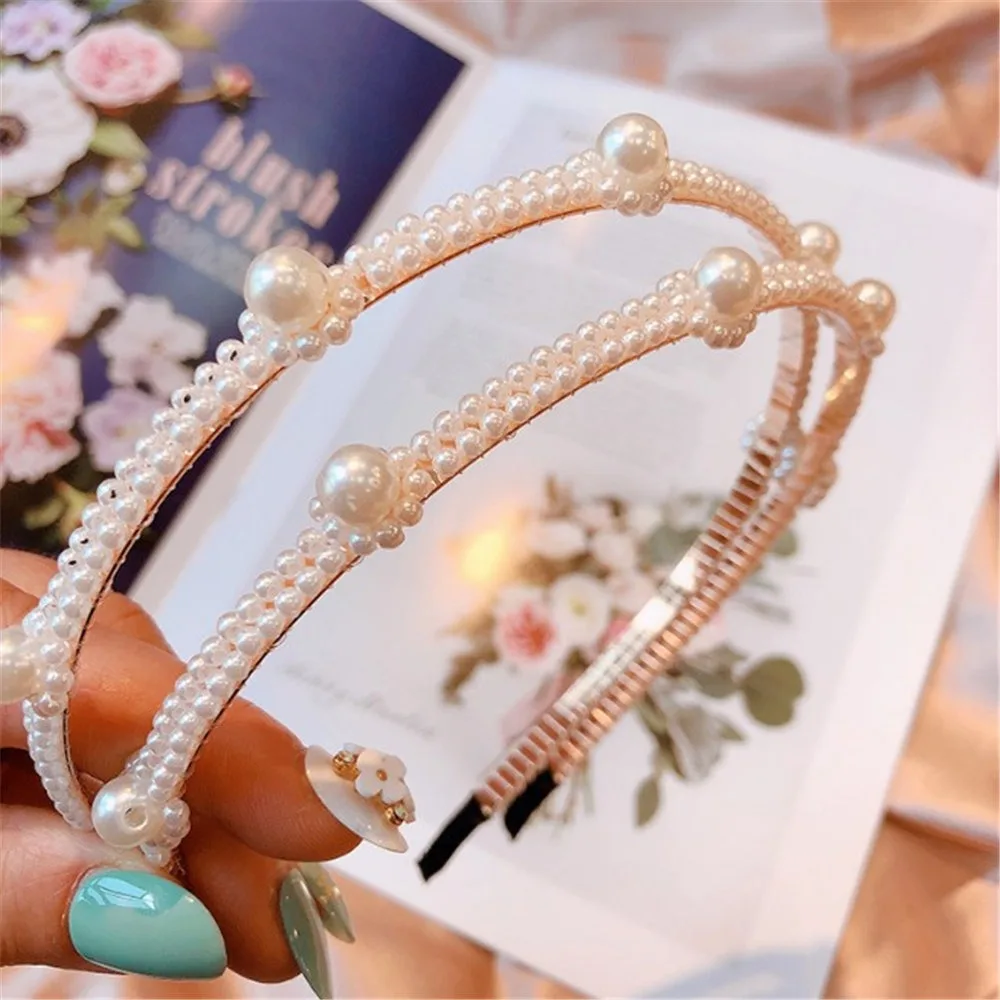 Ins pearl headband hair ring net red headband line braided beaded bow adult headband Fashion Women Imitation Pearl
Ins pearl headband hair ring net red headband line braided beaded bow adult headband Fashion Women Imitation Pearl