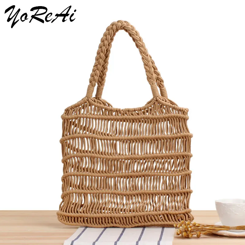 YoReAi Handmade Rattan Woven Hand-Woven Hollow Handbag Straw Bag Summer Beach Bags for Women 2022 Bohemia Large Shoulder Pack
YoReAi Handmade Rattan Woven Hand-Woven Hollow Handbag Straw Bag Summer Beach Bags for Women 2022 Bohemia Large Shoulder Pack