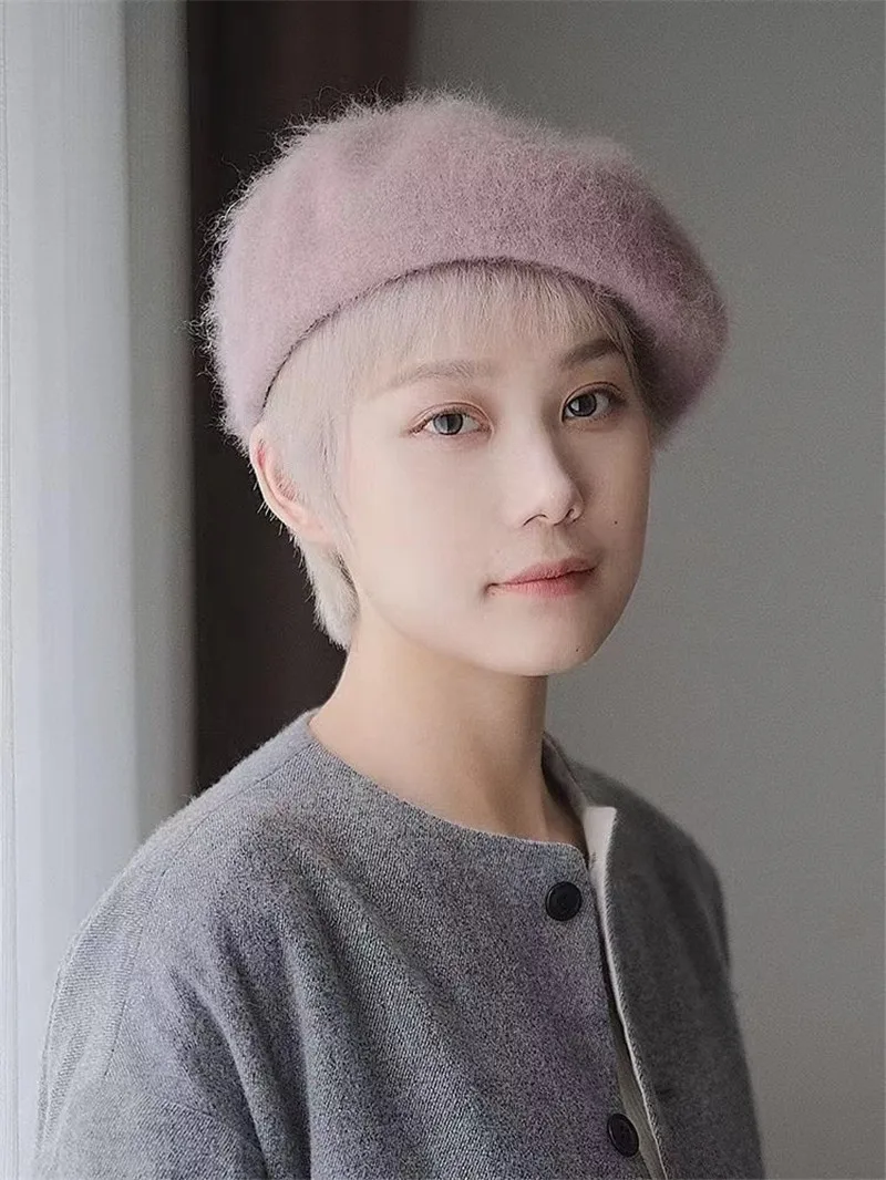 202108-lulu autumn winter hairy rabbit 's hair keep warm snow lady Pumpkin beret hat men women Leisure painter hat
202108-lulu autumn winter hairy rabbit 's hair keep warm snow lady Pumpkin beret hat men women Leisure painter hat