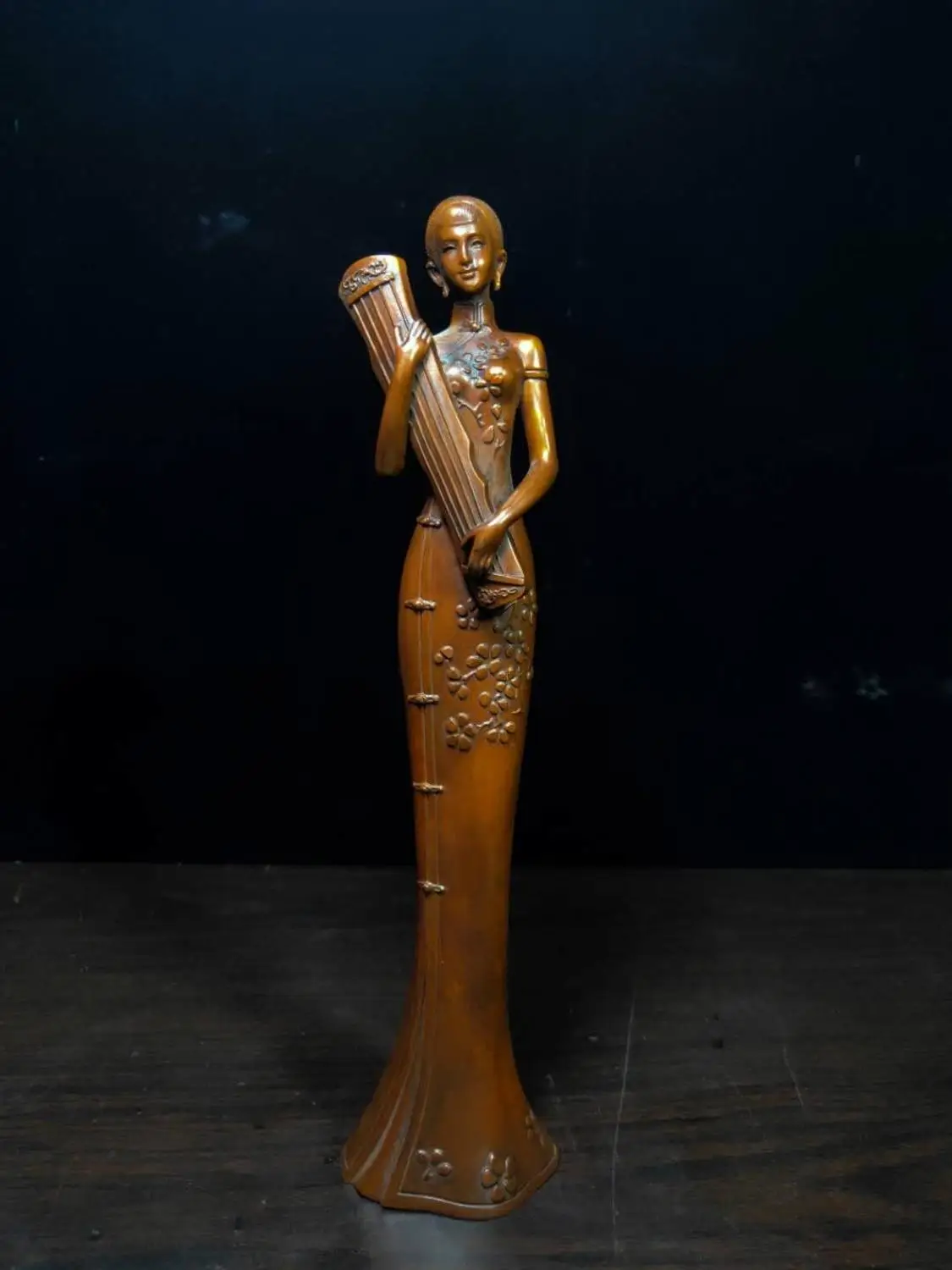 wedding decoration China dynasty Boxwood Wood Hand-carved Ancient Belle girl beauty Beauty holding zither status in hand
wedding decoration China dynasty Boxwood Wood Hand-carved Ancient Belle girl beauty Beauty holding zither status in hand