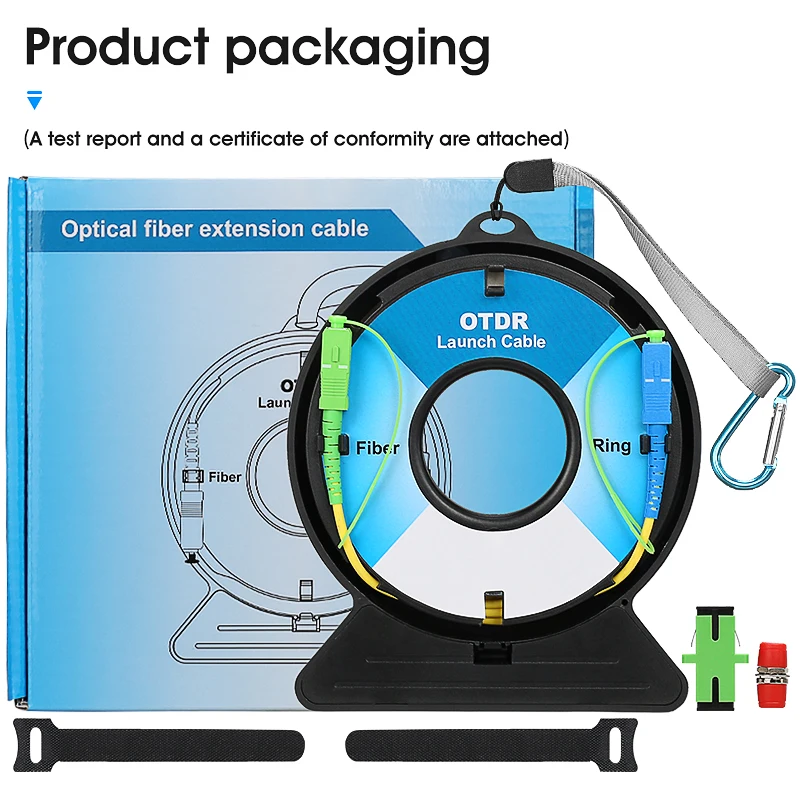 OTDR Dead Zone Eliminator,Fiber Rings 500M Fiber Optic OTDR Launch Cable Box SC/APC-SC/UPC
OTDR Dead Zone Eliminator,Fiber Rings 500M Fiber Optic OTDR Launch Cable Box SC/APC-SC/UPC