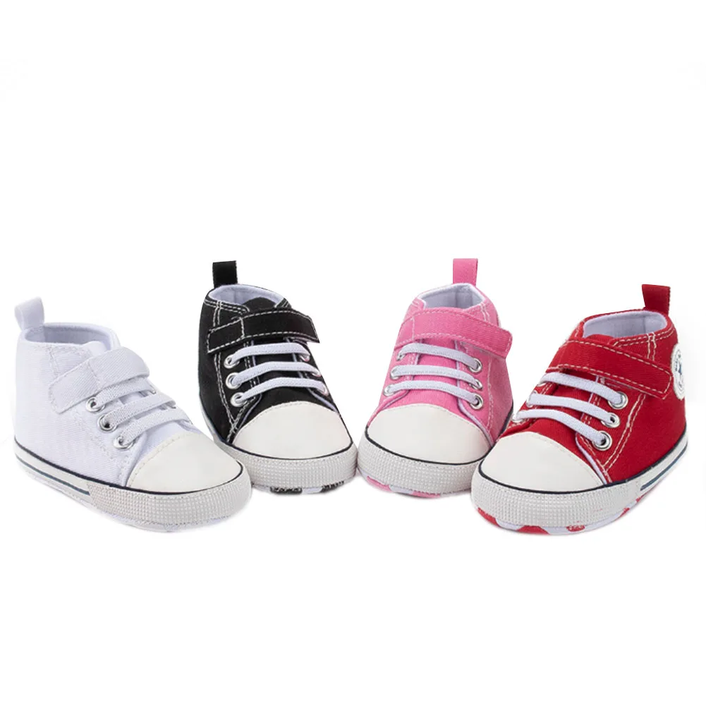 

Классические парусиновые спортивные кроссовки для новорожденных мальчиков и девочек; Обувь для начинающих ходить; Нескользящая детская об...