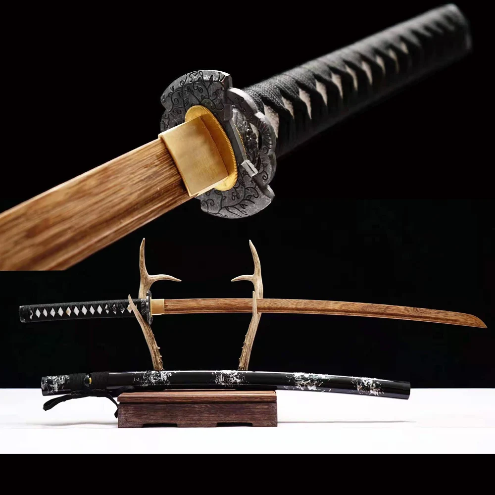 41 inch Real Japanese Wooden Katana Training Swords Handmade Full Tang Knife Tachi Kung Fu Decorate Rosewood Made Of Wood
41 inch Real Japanese Wooden Katana Training Swords Handmade Full Tang Knife Tachi Kung Fu Decorate Rosewood Made Of Wood