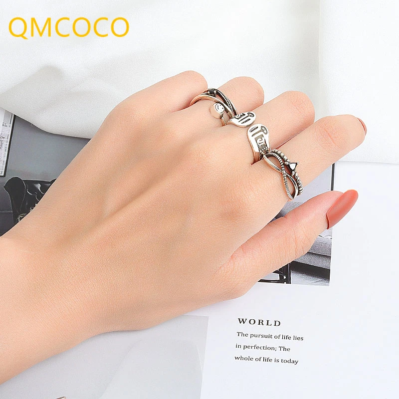 Кольцо QMCOCO из серебра 925 пробы, с улыбающимся лицом, для простого дня рождения, вечеринки, панк, ювелирные изделия, подарки 2021, модные украшен...
Кольцо QMCOCO из серебра 925 пробы, с улыбающимся лицом, для простого дня рождения, вечеринки, панк, ювелирные изделия, подарки 2021, модные украшен...