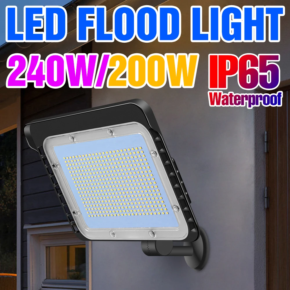 

220V LED Lamp Flood Light 110V Floodlight Waterproof 50W 60W 80W 100W 120W 150W 200W 240W LED Outdoor Spotlight Wall Lighting