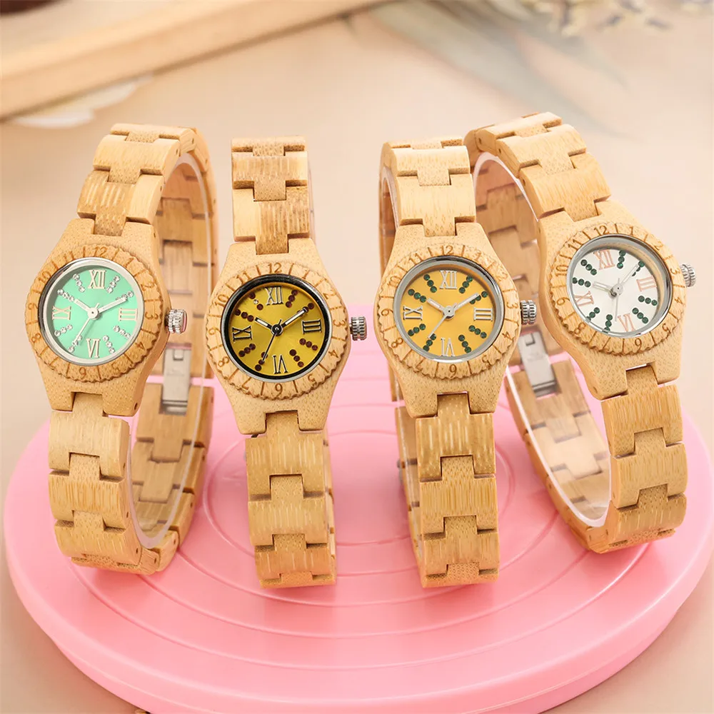 New 2021 Women's Bamboo Bracelet Watches Quartz Wristwatch Elegant Trendy Lady Wood Bangle Casual Watches with Band Adjuster
New 2021 Women's Bamboo Bracelet Watches Quartz Wristwatch Elegant Trendy Lady Wood Bangle Casual Watches with Band Adjuster