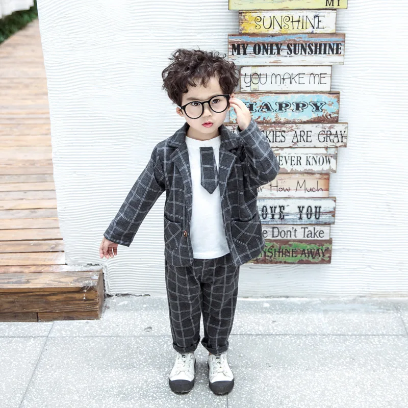 New Baby Boy Cotton Clothes Spring Autumn Children T Shirts Lattice Jacket Pants 3Pcs/sets Infant Kid Fashion Toddler Tracksuits
New Baby Boy Cotton Clothes Spring Autumn Children T Shirts Lattice Jacket Pants 3Pcs/sets Infant Kid Fashion Toddler Tracksuits