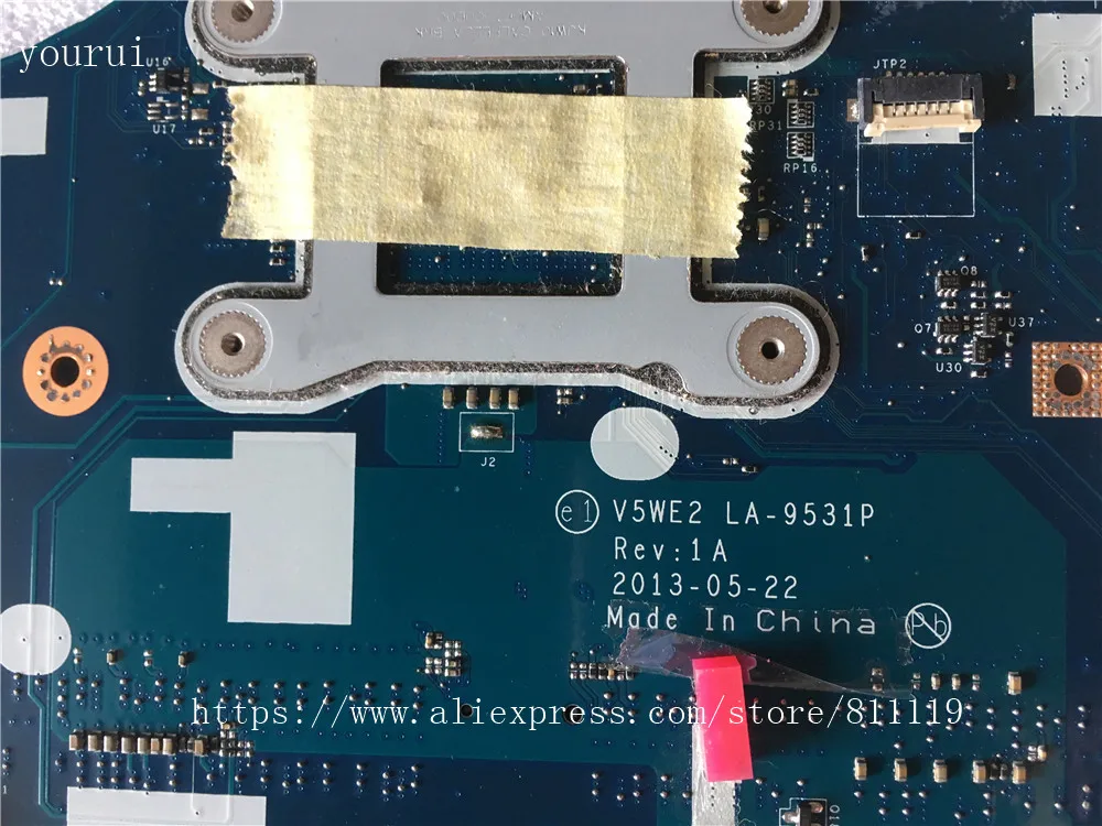 Yourui Acer E1-572 E1-572G Laptopmotherboard V5WE2 LA-9531P NBMFP1100A i3-4010u
Yourui Acer E1-572 E1-572G Laptopmotherboard V5WE2 LA-9531P NBMFP1100A i3-4010u