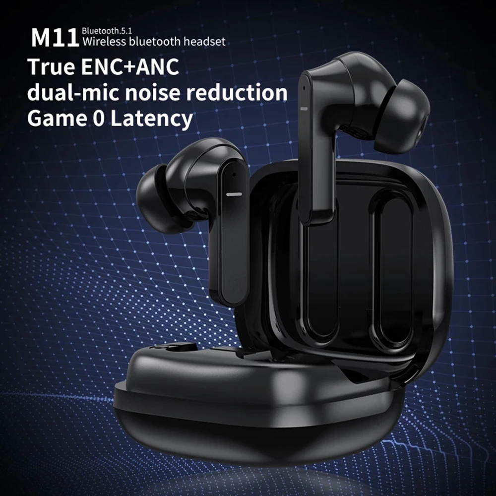 

TWS M11 Wireless audifonos fone Bluetooth Earphones de ouvido sem fio Headsets Gaming Noise Canceling auriculares Headphone