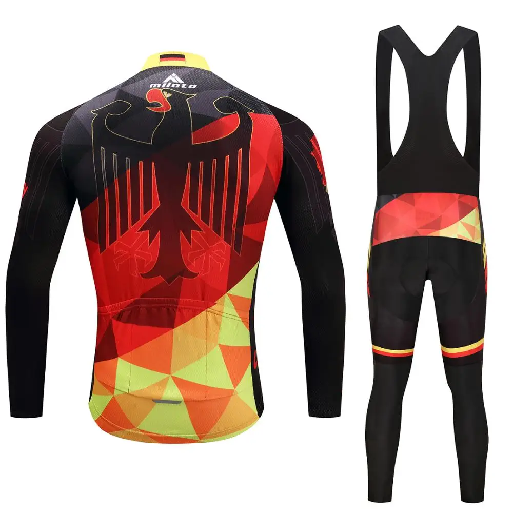 MILOTO maillot mtb hombre Зимняя Теплая Флисовая велосипедная одежда conjunto ciclismo 2019 горная для