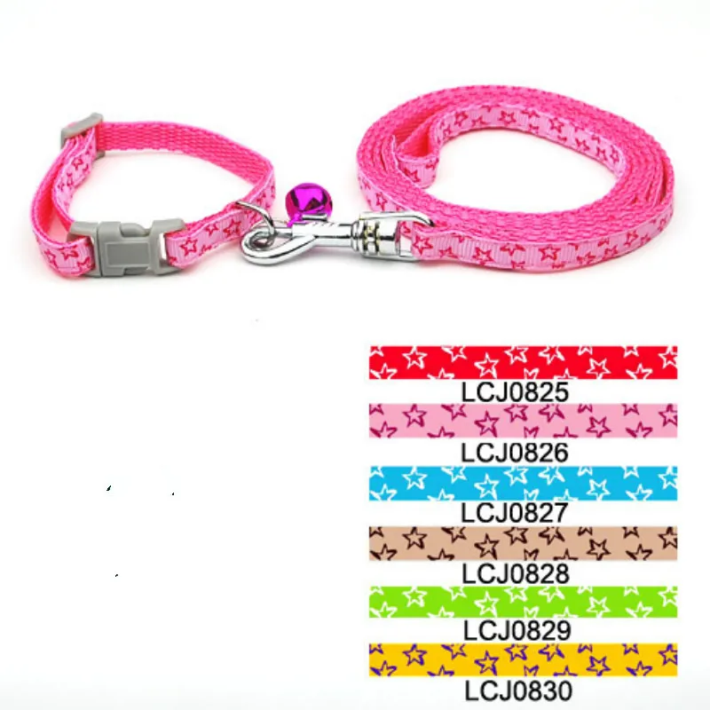 Pet Products Dog Supplies Collars Leads Color Nylon 0.8cm Classic Pet Dog Stars Print Collar Leash Set (6 Colors) 6 Pcs/lot
Pet Products Dog Supplies Collars Leads Color Nylon 0.8cm Classic Pet Dog Stars Print Collar Leash Set (6 Colors) 6 Pcs/lot
