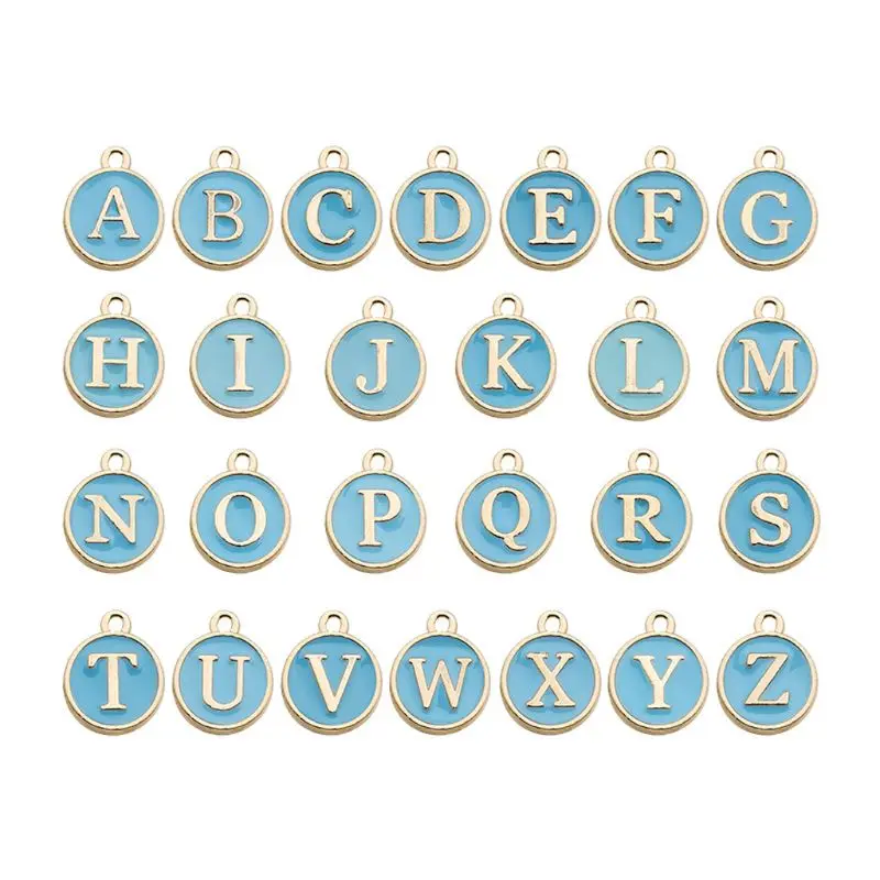 26Pcs Alphabet Letter Enamel Charms Double Sided Initial Pendant Jewelry Making F3MF
26Pcs Alphabet Letter Enamel Charms Double Sided Initial Pendant Jewelry Making F3MF