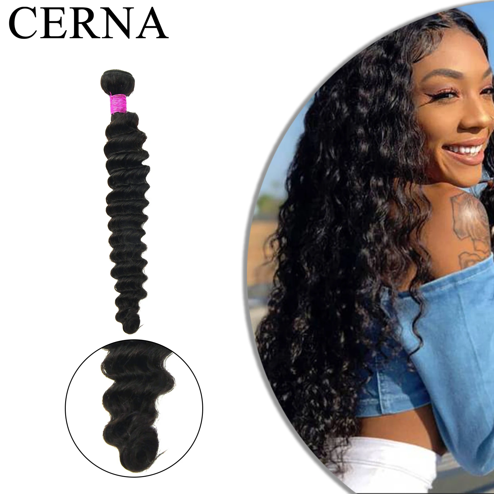 Cerna Deep Wave Malaysian Hair Weave Bundles Natural Color For Black Women 100% Human Hair Weaving Remy Hair Extension Wholesale
Cerna Deep Wave Malaysian Hair Weave Bundles Natural Color For Black Women 100% Human Hair Weaving Remy Hair Extension Wholesale