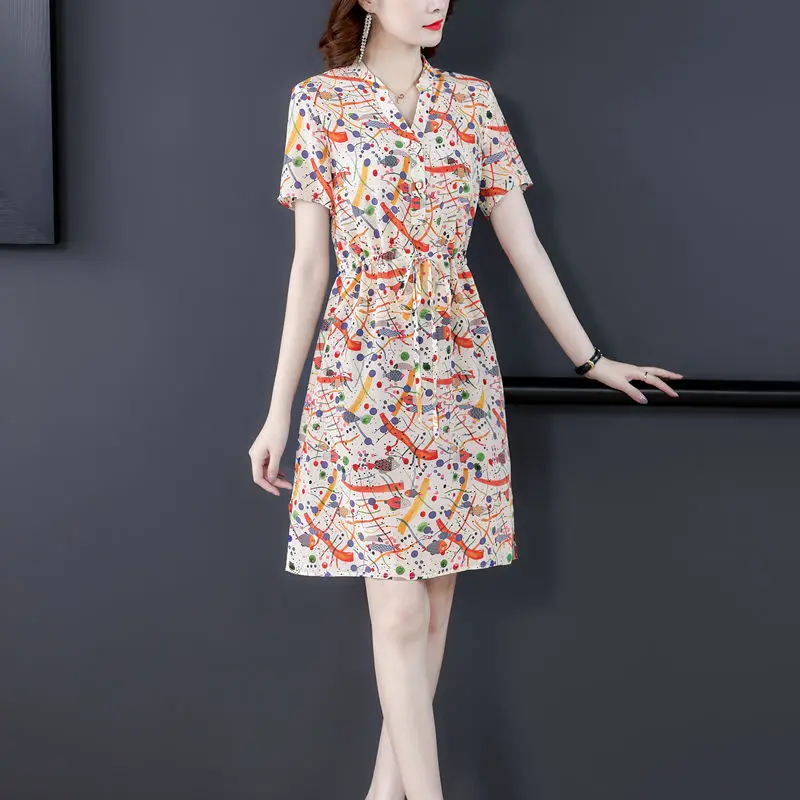 High End Crepe De Chine Silk Dress Summer 2021 New Light Mature Style Mulberry Silk Printed Dress
High End Crepe De Chine Silk Dress Summer 2021 New Light Mature Style Mulberry Silk Printed Dress