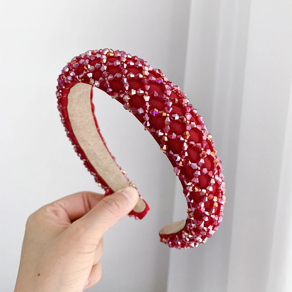 Full Crystal Luxury Hair Accessories Hairbands Sparkly Padded Rhinestones Headbands Headdress Black White Pink Women Headband
Full Crystal Luxury Hair Accessories Hairbands Sparkly Padded Rhinestones Headbands Headdress Black White Pink Women Headband