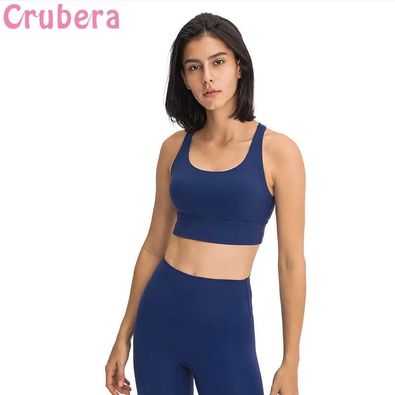 CRUBERA Naked Feel Shockproof Push Up Must-Have Dye Cross Training Workout Sport Bra Tops Women Running Gym Fitness Brassiere
CRUBERA Naked Feel Shockproof Push Up Must-Have Dye Cross Training Workout Sport Bra Tops Women Running Gym Fitness Brassiere