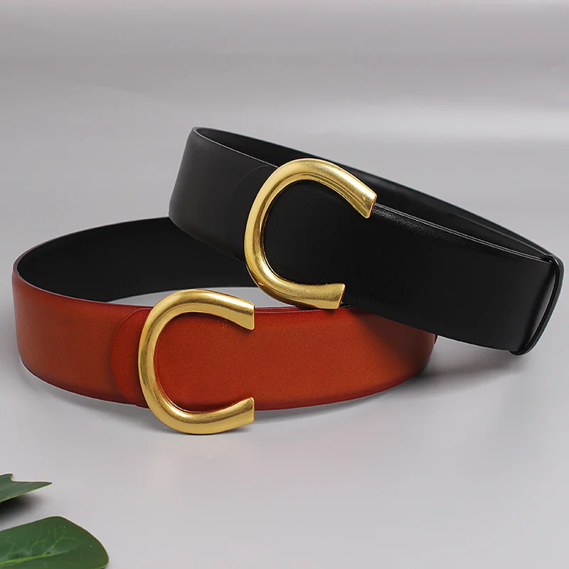 Genuine Leather Corset Belt European Designer Stylish Waistband Cowskin Real Leather Female Waist Strech Belt
Genuine Leather Corset Belt European Designer Stylish Waistband Cowskin Real Leather Female Waist Strech Belt