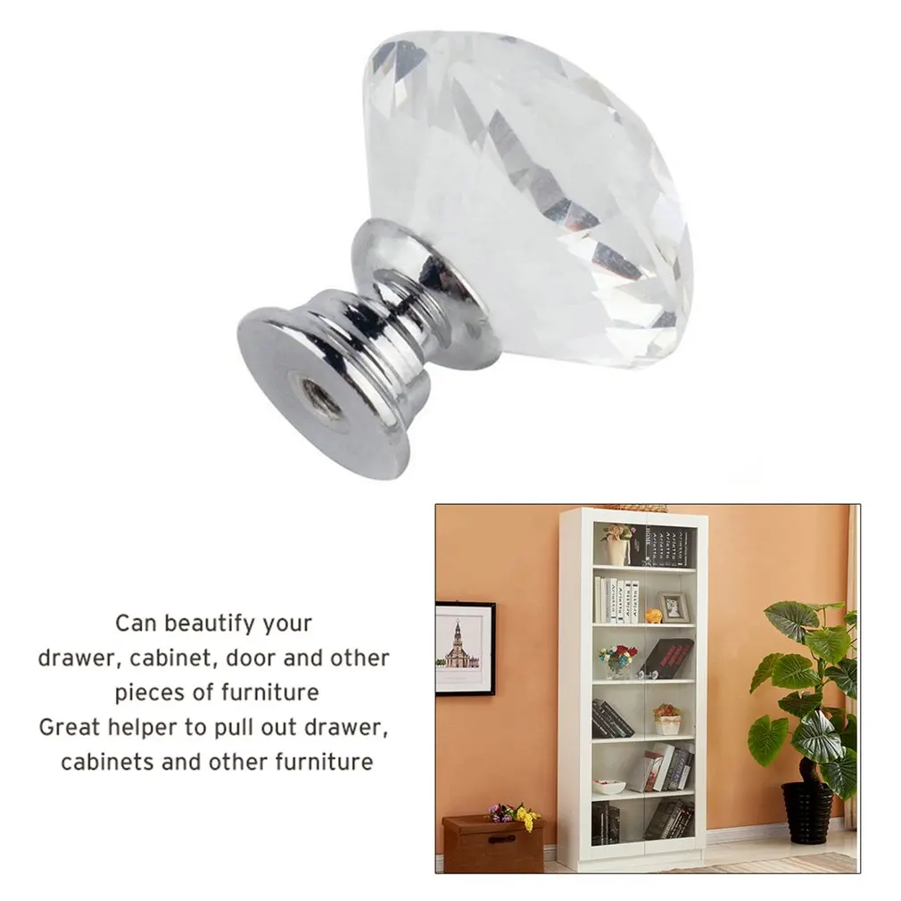 1/4pcs 30mm Diamond Shape Design Crystal Glass Knobs Cupboard Drawer Pull Kitchen Cabinet Door Wardrobe Handles Hardware
1/4pcs 30mm Diamond Shape Design Crystal Glass Knobs Cupboard Drawer Pull Kitchen Cabinet Door Wardrobe Handles Hardware