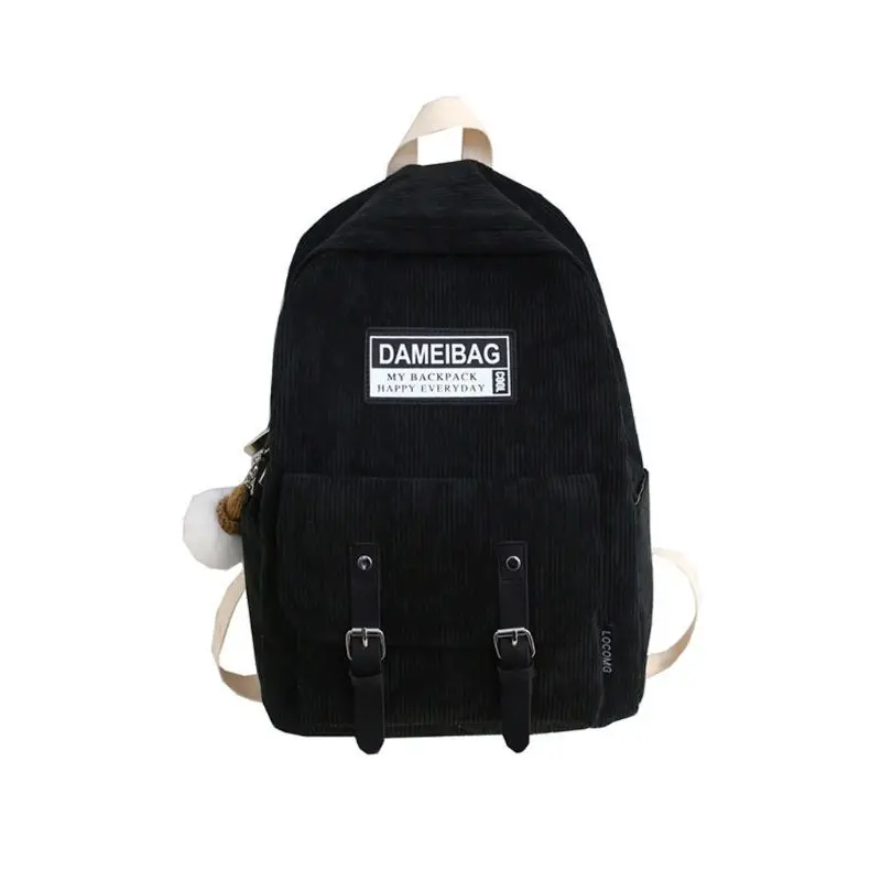 Women Corduroy Backpack Large Capacity Daypack Travel Bookbag Teenagers Girls Schoolbag
Women Corduroy Backpack Large Capacity Daypack Travel Bookbag Teenagers Girls Schoolbag