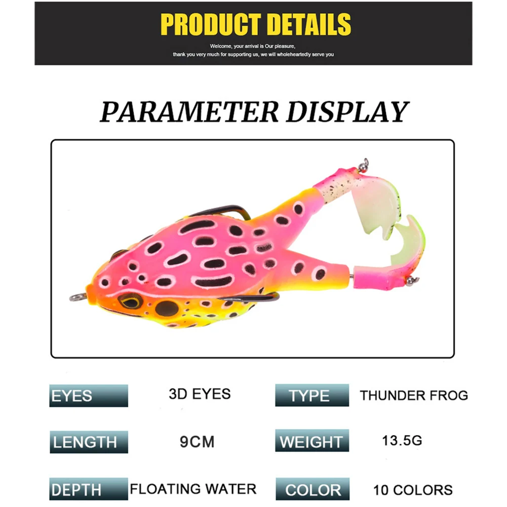1pc Double Propeller Flipper Frog Fishing Lure Artificial Catfish Baits Soft Silicone Fishing Tackle Fishing hooks For Fishing
1pc Double Propeller Flipper Frog Fishing Lure Artificial Catfish Baits Soft Silicone Fishing Tackle Fishing hooks For Fishing