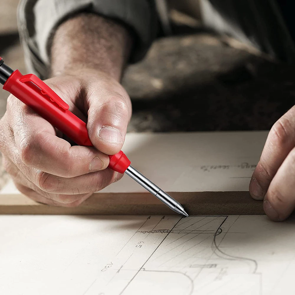 

Твердый плотничный карандаш с наконечниками, механические карандаши для деревянного пола, маркер для плотников, рисование, чертежи, дерево...