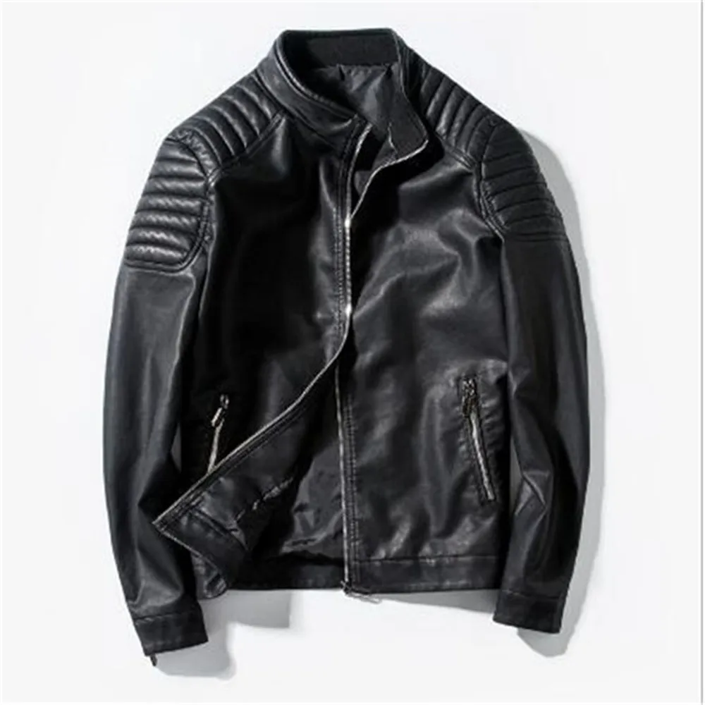Spring Autumn New Biker Leather Jacket Men Fur Coat Motorcycle PU Casual Slim Fit Outwear Male Black Clothing Plus
Spring Autumn New Biker Leather Jacket Men Fur Coat Motorcycle PU Casual Slim Fit Outwear Male Black Clothing Plus