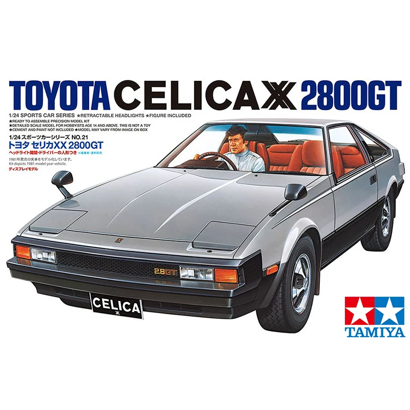 Сборная модель Tamiya в масштабе 1:24 TOYOTA CELICA XX 2800GT, автомобильные строительные наборы, игрушки для мальчиков, детский подарок, взрослые, искусст...
Сборная модель Tamiya в масштабе 1:24 TOYOTA CELICA XX 2800GT, автомобильные строительные наборы, игрушки для мальчиков, детский подарок, взрослые, искусст...