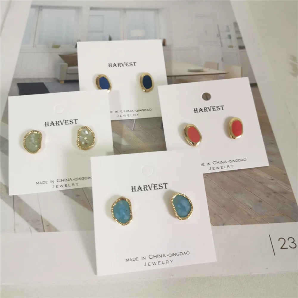 Needle Shaped Oil Dropping Shell Gold Foil Transparent Patch Earrings Korean Exquisite Simple Ear Jewelry
Needle Shaped Oil Dropping Shell Gold Foil Transparent Patch Earrings Korean Exquisite Simple Ear Jewelry