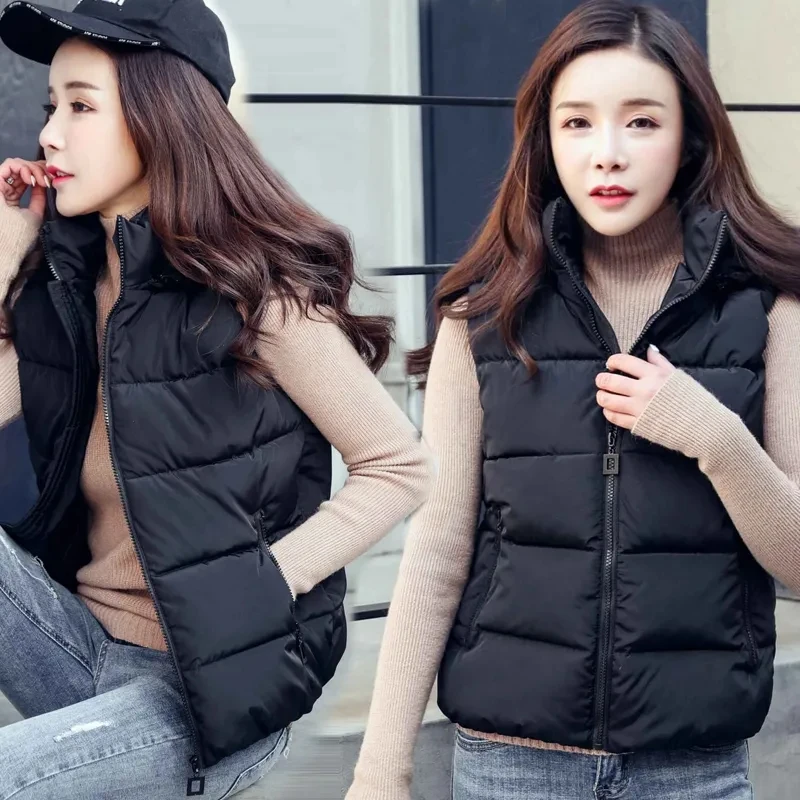Detachable hat ladies cotton vest short down cotton jacket Women's vest Sleeveless oversized Plus Lightweight Warm Waistcoat New
Detachable hat ladies cotton vest short down cotton jacket Women's vest Sleeveless oversized Plus Lightweight Warm Waistcoat New