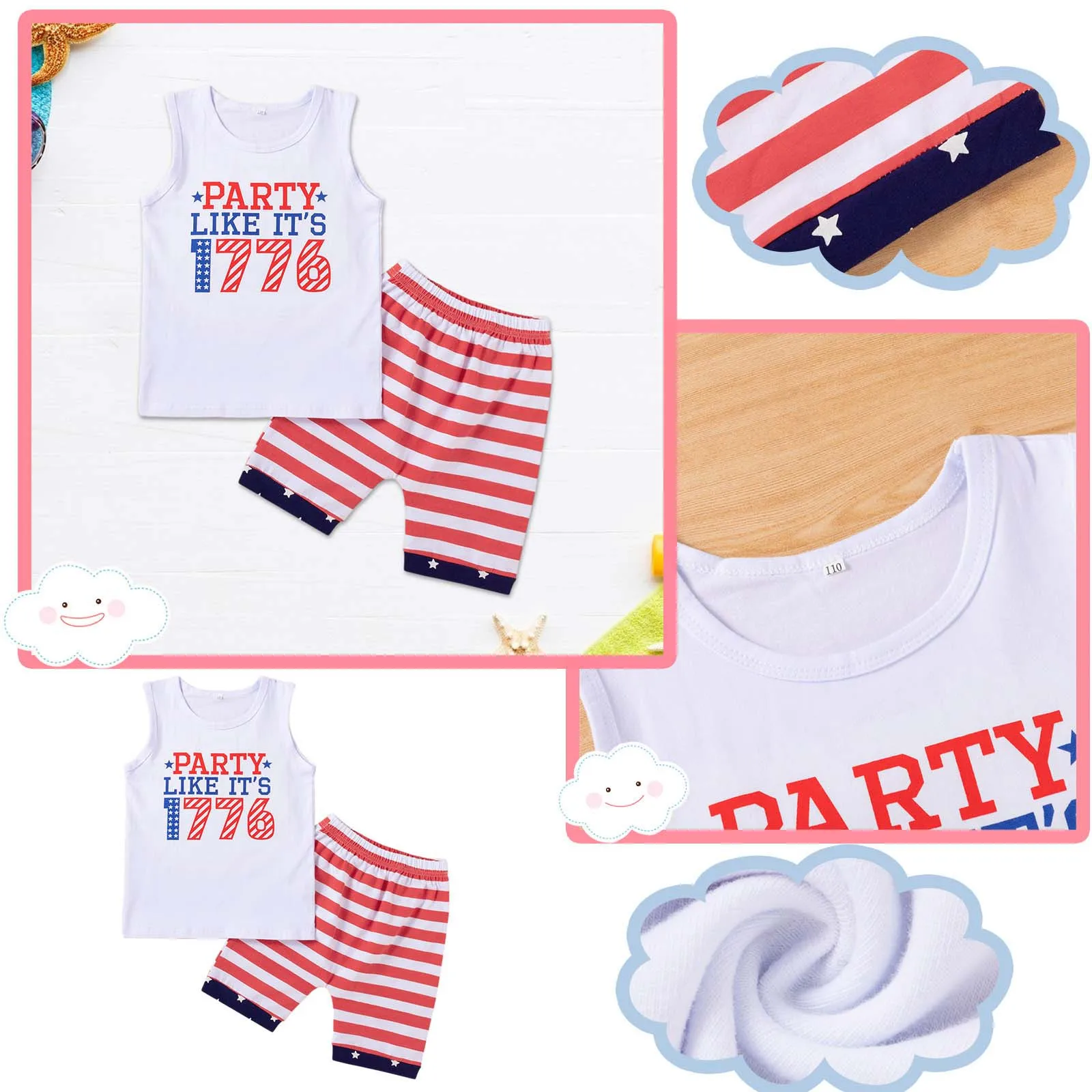 Hot Toddler Kids Baby Clothes Summer Independence Day Letter tank shorts Clothes Set For Babies деская одежда девоки
Hot Toddler Kids Baby Clothes Summer Independence Day Letter tank shorts Clothes Set For Babies деская одежда девоки