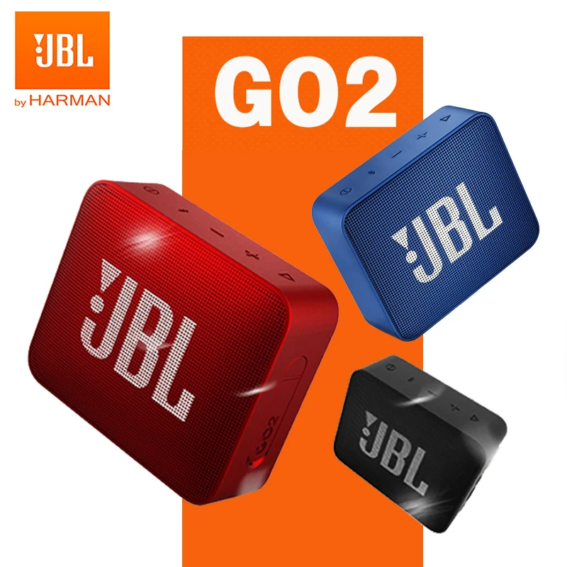 

JBL GO2 GO 2 беспроводной Bluetooth динамик портативный IPX7 водонепроницаемый Спорт на открытом воздухе Bluetooth динамик s аккумуляторная батарея с микр...