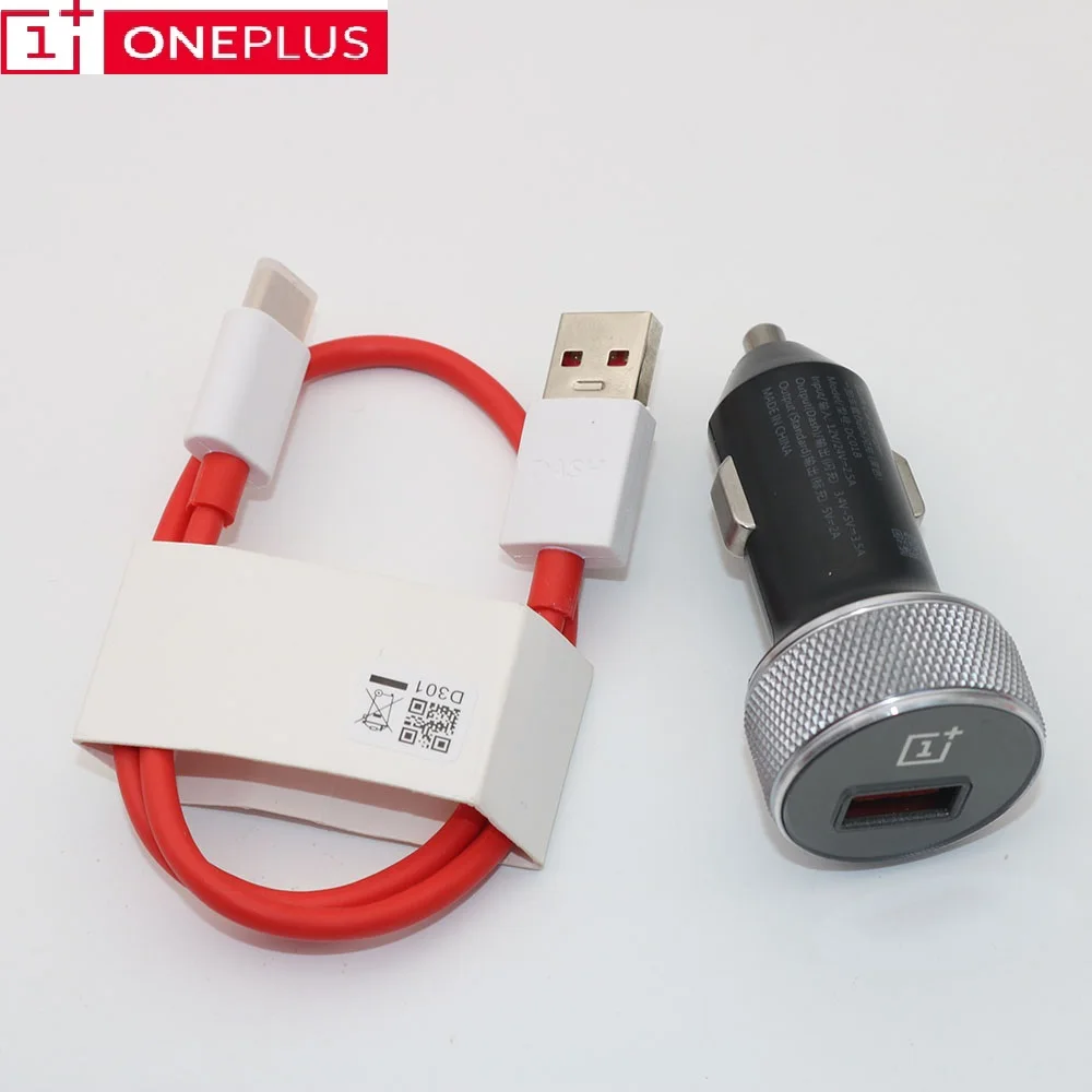 100% оригинальное автомобильное зарядное устройство OnePlus 6 для приборной панели 3 4